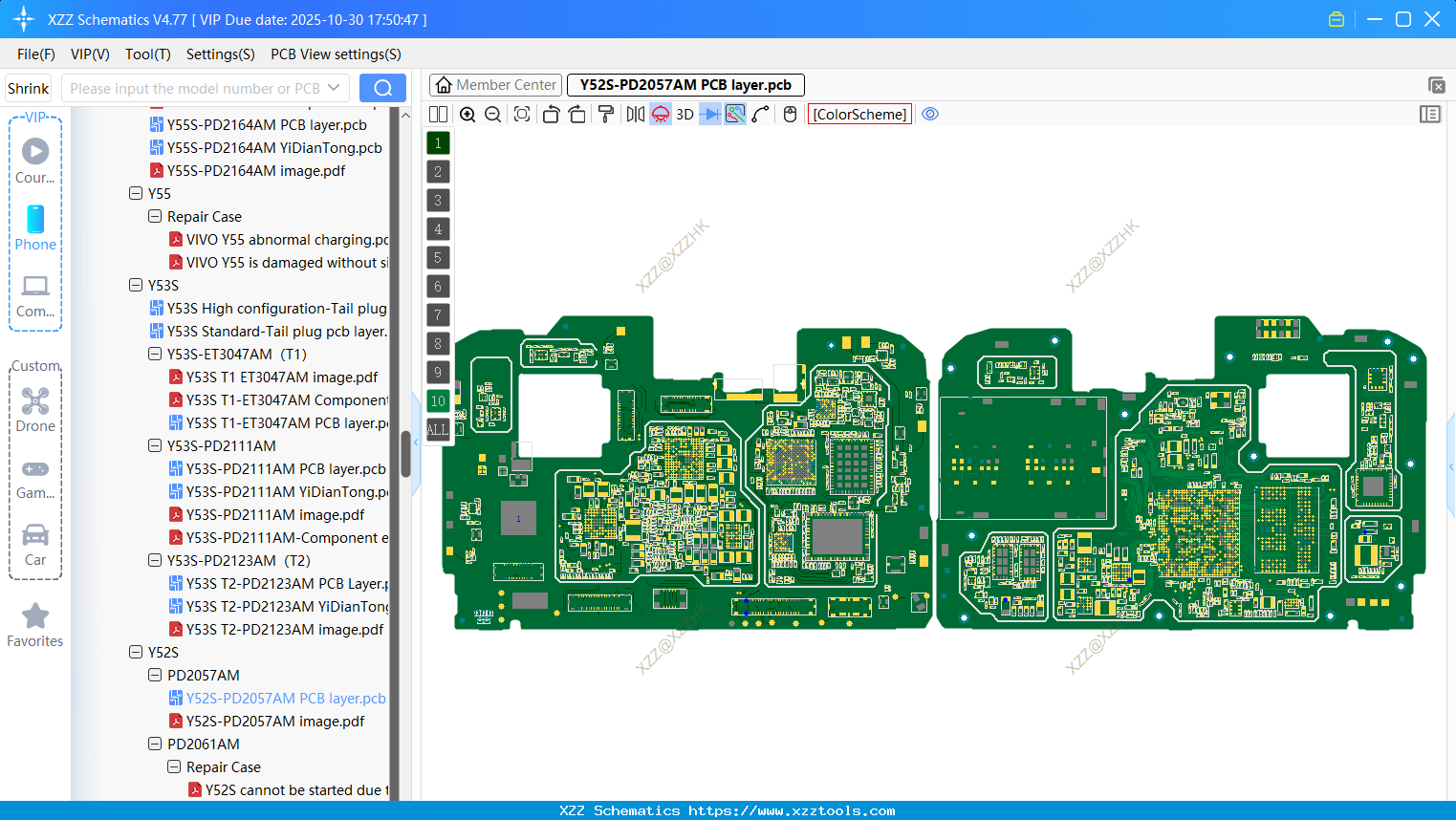 VIVO Y52S-PD2057AM PCB Layer